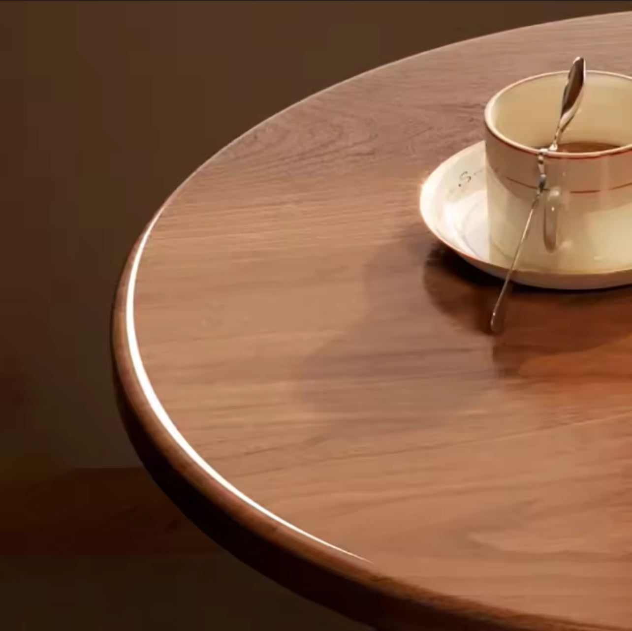 Table basse ronde vintage moderne – Meuble de salon design et élégant