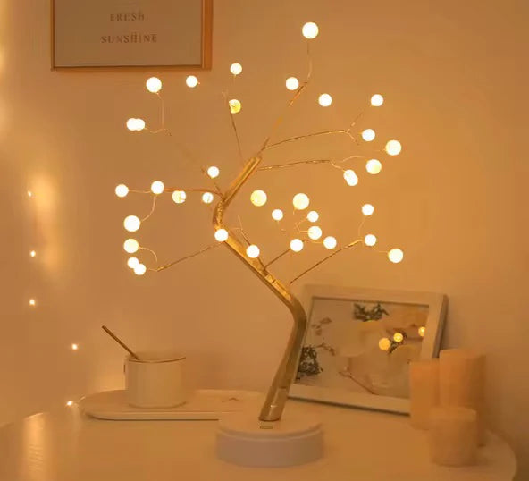 Lampe LED Arbre à Perles – Éclat magique et ambiance apaisante