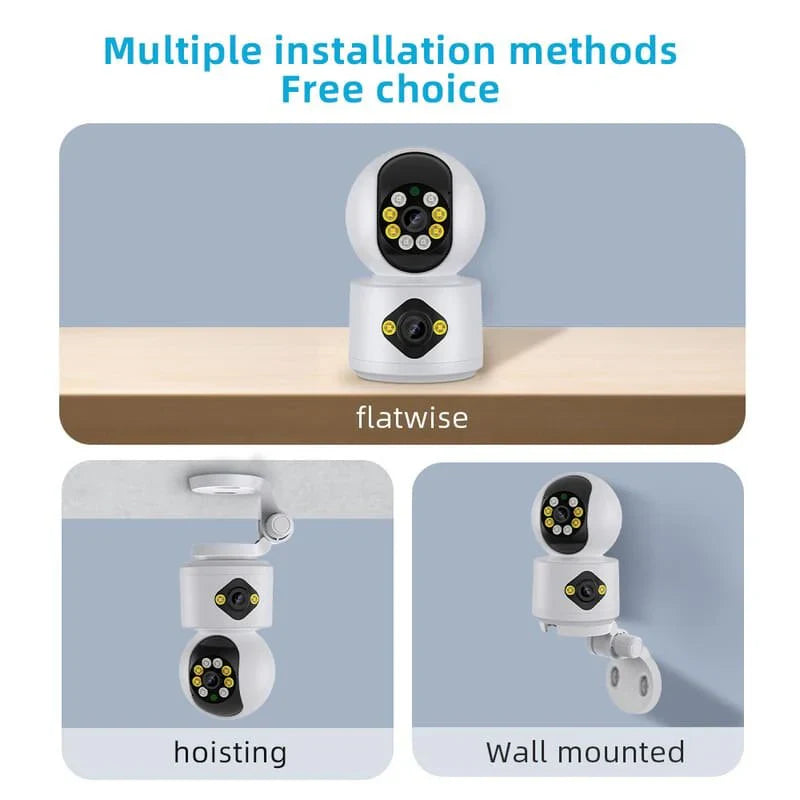 Caméra IP Starmax WiFi à double objectif icsee