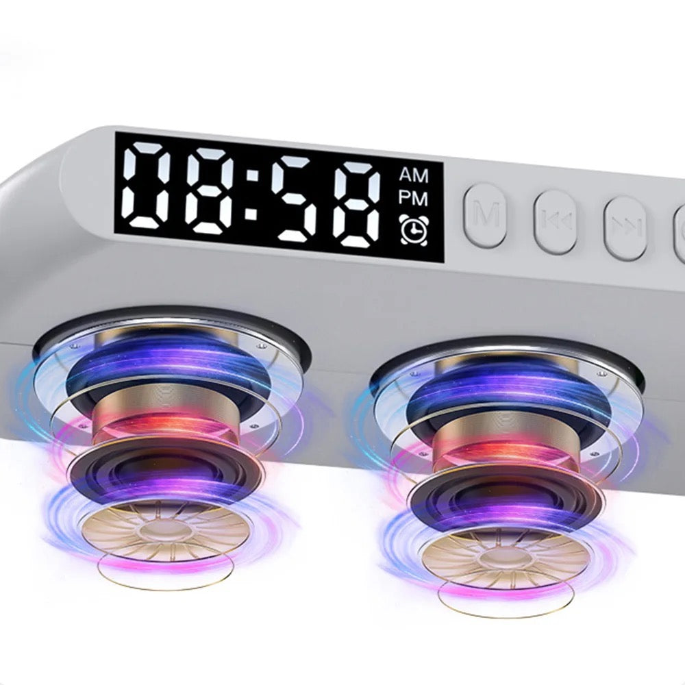 Lampe LED - haut-parleur Bluetooth - chargeur sans fil