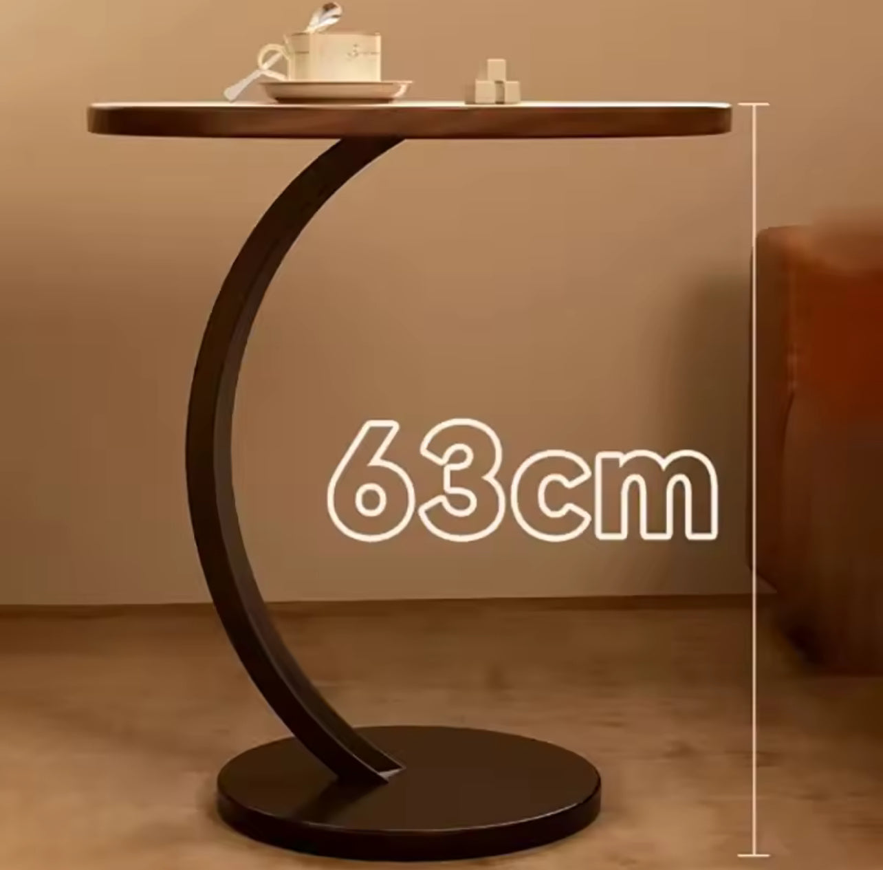 Table basse ronde vintage moderne – Meuble de salon design et élégant