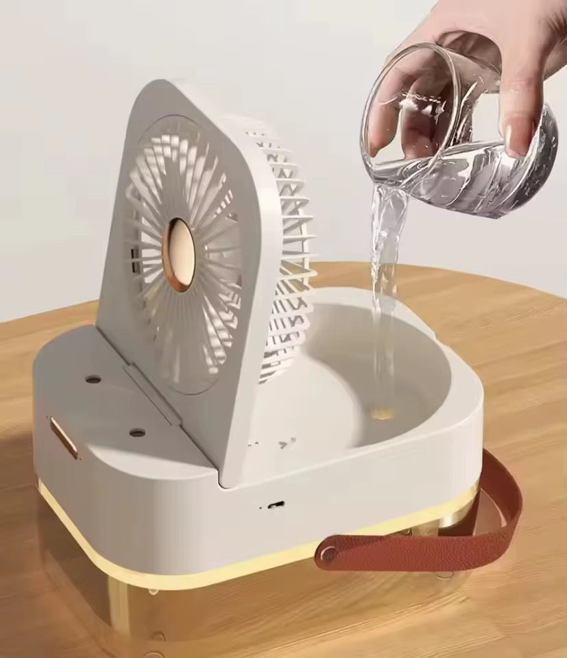 Humidificateur sans fil avec ventilateur – Brumisateur à grande capacité de 2,5 L – Climatiseur portable USB avec diffuseur pour maison ou chambre – Télécommande incluse.