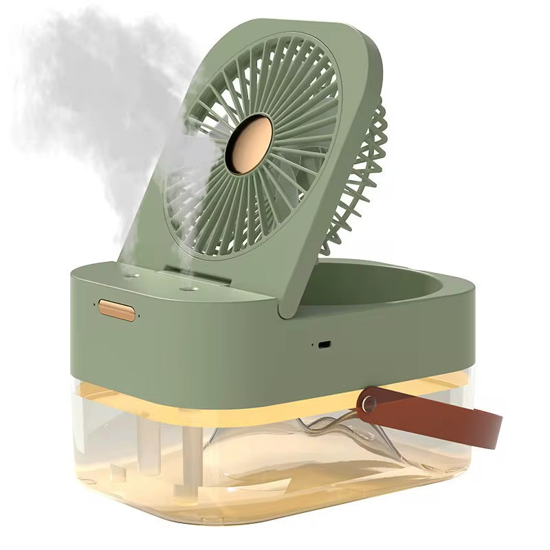 Humidificateur sans fil avec ventilateur – Brumisateur à grande capacité de 2,5 L – Climatiseur portable USB avec diffuseur pour maison ou chambre – Télécommande incluse.