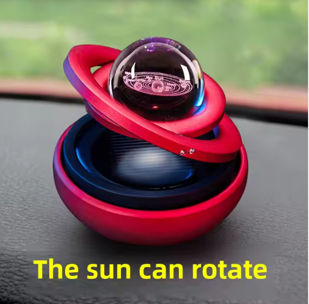 Galaxia 2.0 -Boule de Cristal Interstellaire – Désodorisant de Voiture à Énergie Solaire
