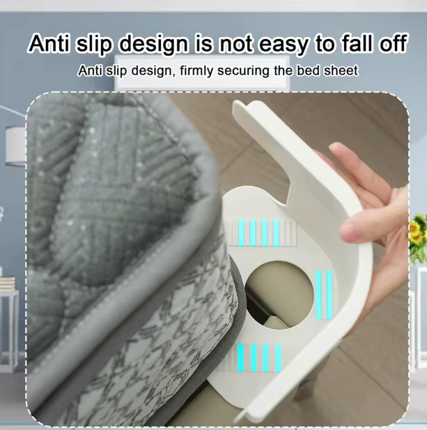 4 Pièces Attaches Élastiques pour Draps – Pinces de Coin Antiglisse, Fixateurs de Draps Robustes et Réglables