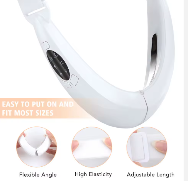 Appareil de Lifting Visage & Cou – Anti-Rides, Anti Double-Menton avec Massage Vibrant