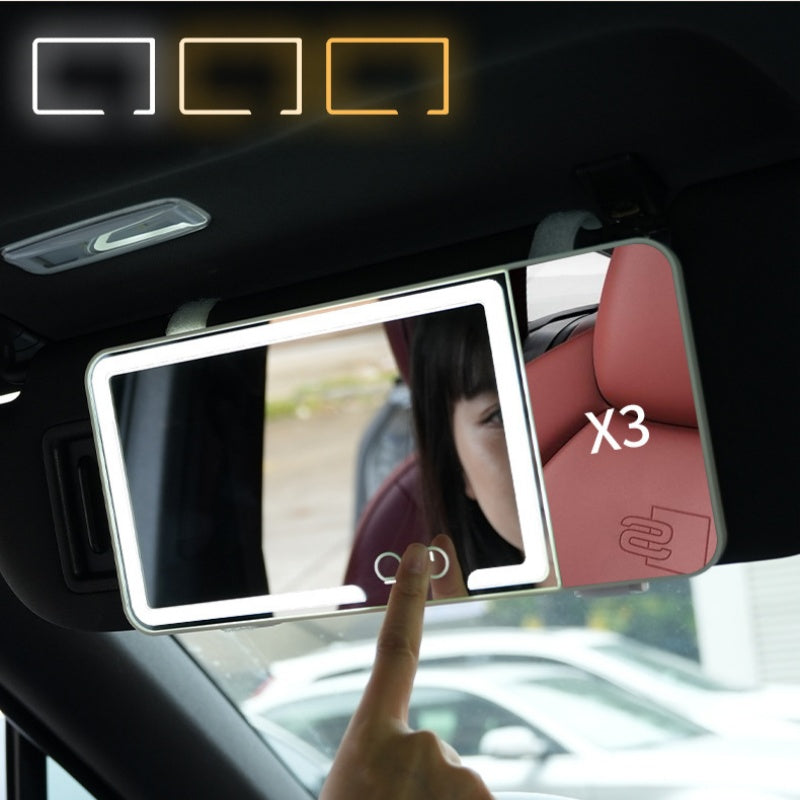 Miroir De Courtoisie Pour Pare-soleil De Voiture À LED