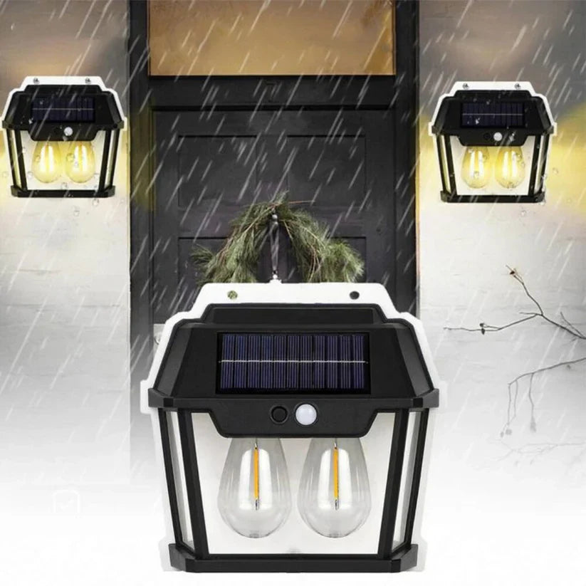 applique solaire double ampoule