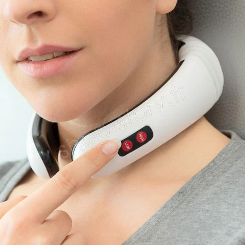 MASSEUR DE COU À IMPULSIONS ÉLECTRIQUES