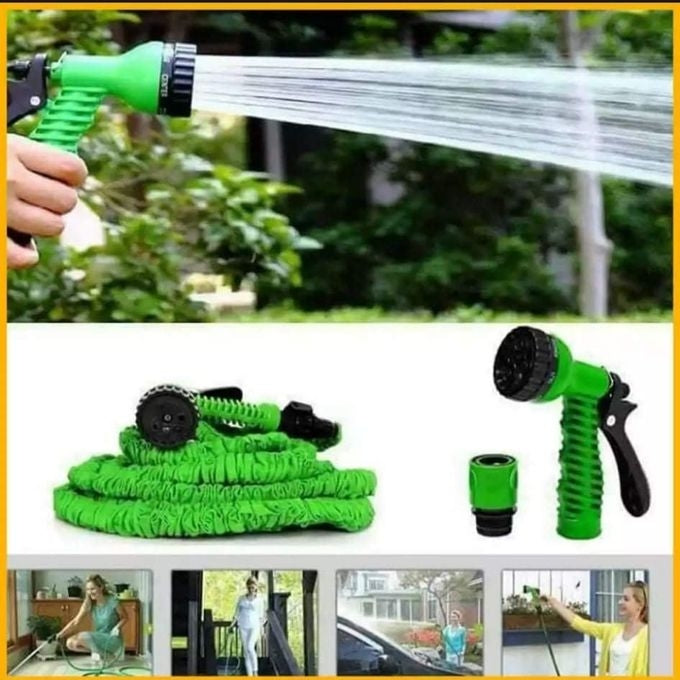 Tuyau Magique Extensible + Douchette - 30 Mètres